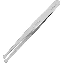 Amazon | 先丸 ピンセット 曲型 全長:11.5cm 材質:ステンレス | ピンセット